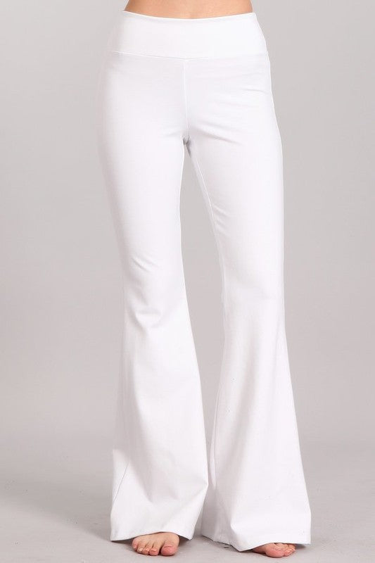 Chatoyant White Ponte Tummy Slimming Pants