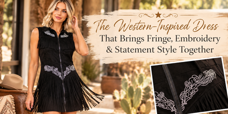 The Western-Inspired Dress That Brings Fringe, Embroidery & Statement Style Together
