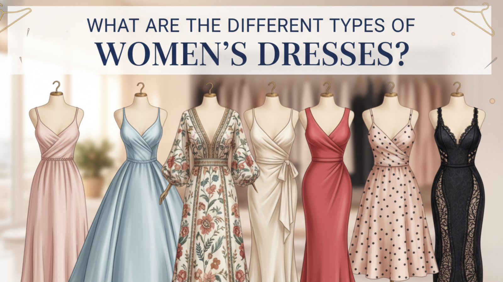 What are the different types of women's dresses?