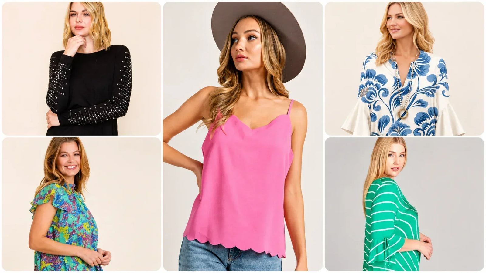 What are the latest trends in women’s tops?