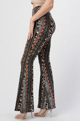 Bear Dance Boho Cosmos Skinny Brushed Pants - Black