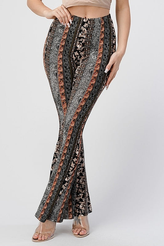 Bear Dance Boho Cosmos Skinny Brushed Pants - Black