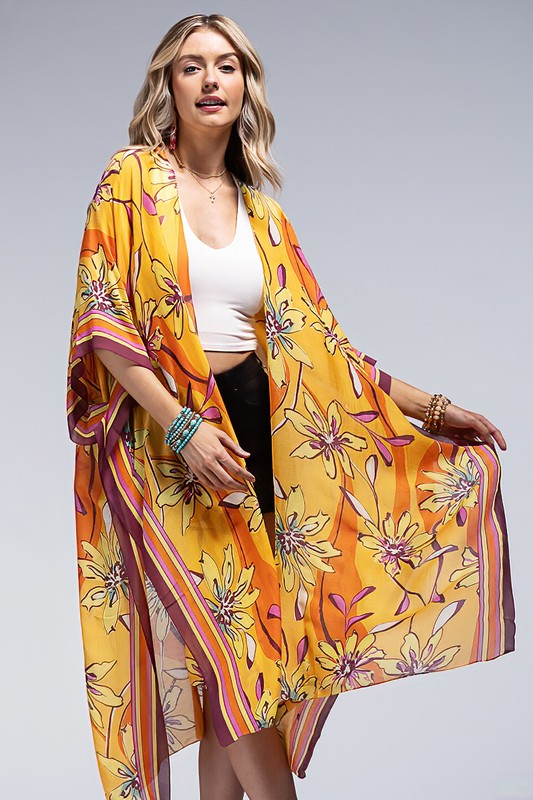 One Size Beautiful Long Kimonos - Multiple Colors