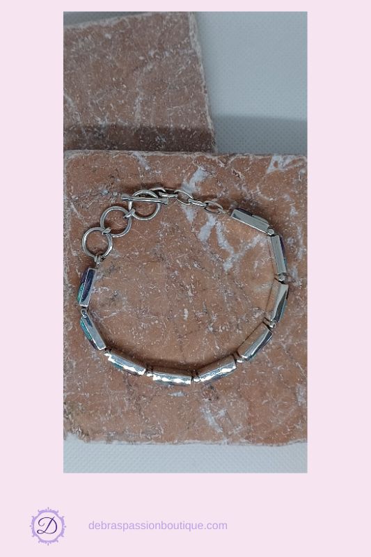 Sugilite Gemstones Sterling Silver Bracelet by Ed Lohman