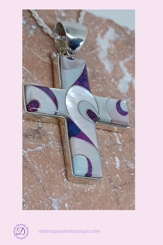 The Lord is my Heart Cross Pendant Necklace