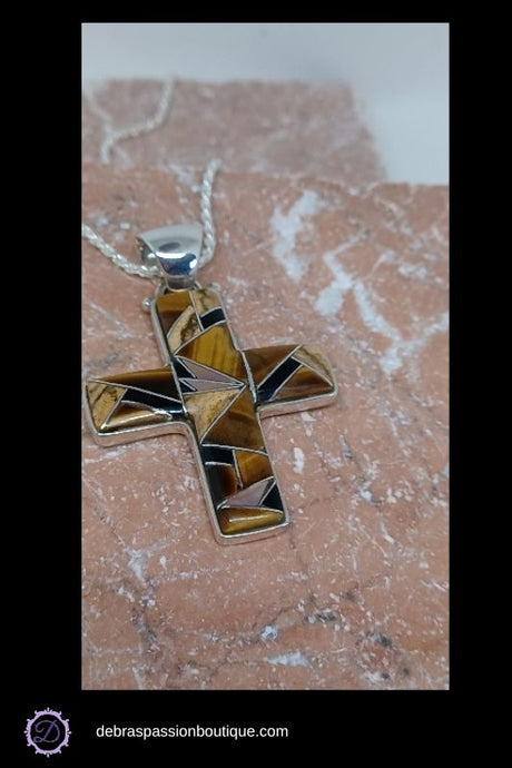 One Day At A Time Cross Pendant Necklace