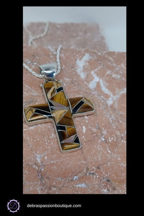 One Day At A Time Cross Pendant Necklace