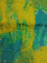 Merino Wool Silk Felt Upcycle Art Sari Scarf - Multiple Colors