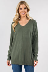 Dreamers Super Soft Stretch V Neck Long Tunic Top - 6 Colors