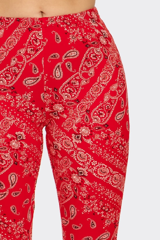 Bear Dance Red Bandana Skinny Pants | Debra's Passion Boutique