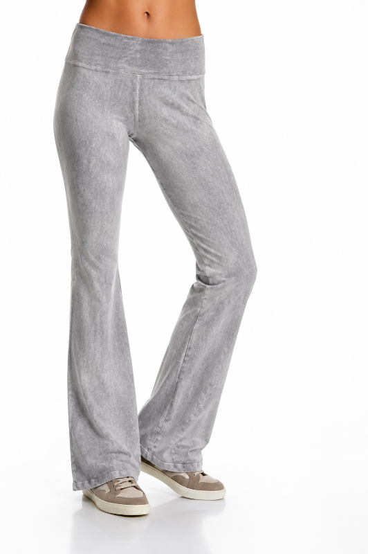 T-Party Mineral Wash Yoga Short Pants - Gray