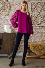 Cotton Bleu Bonita Babe Blouse - Magenta