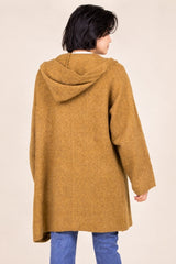 P Cill Oversize Hoodie Cardigan - Camel