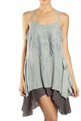 A'Reve X Back Dress & Side Bow - Grey