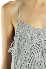 A'Reve X Back Dress & Side Bow - Grey