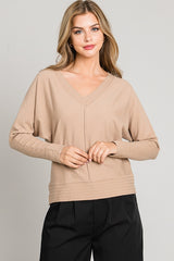 Allie Rose Super Soft Sweater Top - Camel