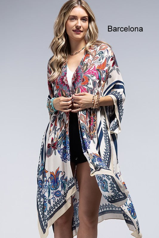 One Size Beautiful Long Kimonos - Multiple Colors