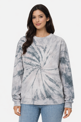 Vintage Canvas Soft Stretchy Fleece Tie Dye Sweatshirt