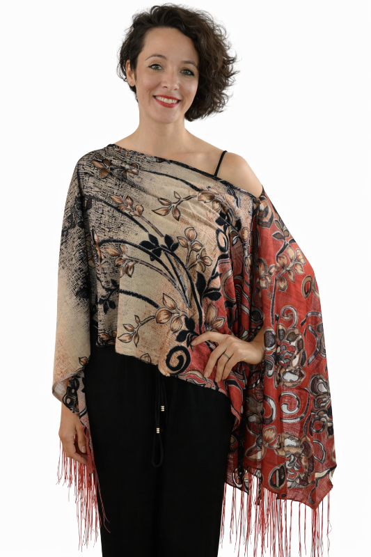 7 Ways to Wear Kokomo Authentic Fringe Scarf Shawl - Multiple Colors