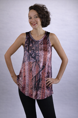 Velvet Flag Statue of Liberty Tank - Mauve