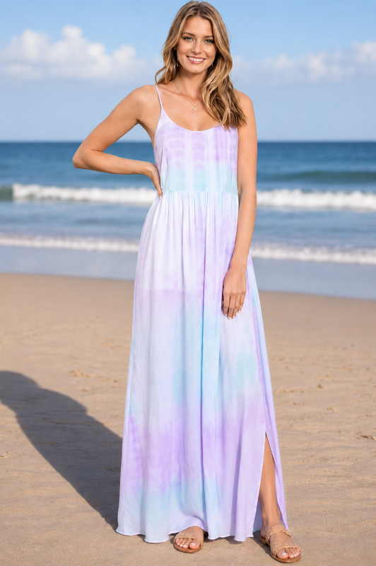 Fashion on Earth Tie Dye Beachy Maxi Dress