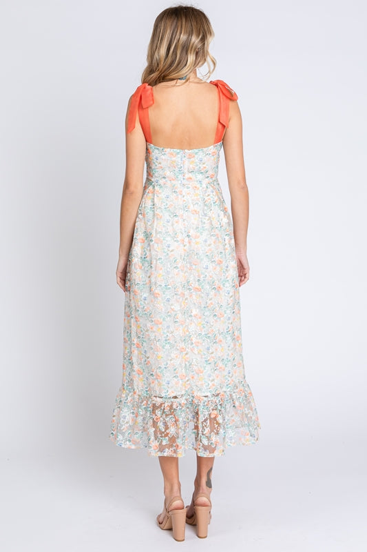 Lovelo by Gee Gee Floral Embroidered Midi Dress