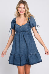 Gee Gee Cheeky Blue Denim Mini Dress