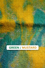 Merino Wool Silk Felt Upcycle Art Sari Scarf - Multiple Colors