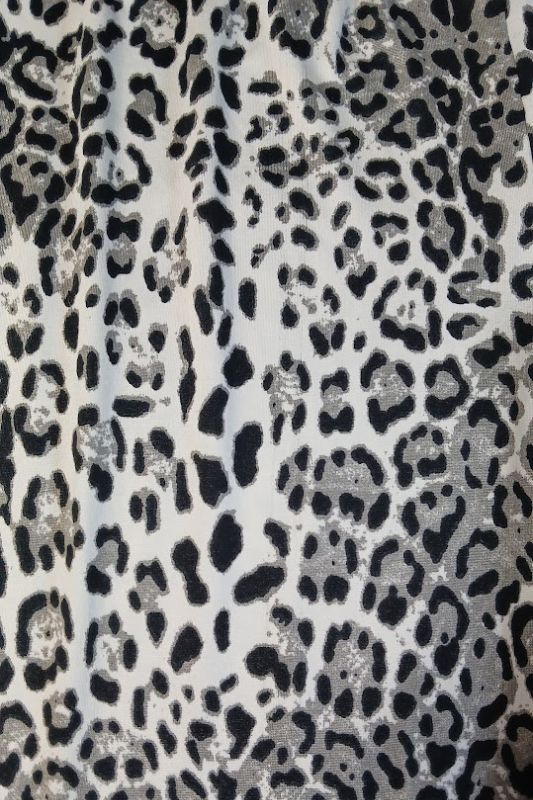 Chatoyant Leopard Skinny Pants - Black Gray