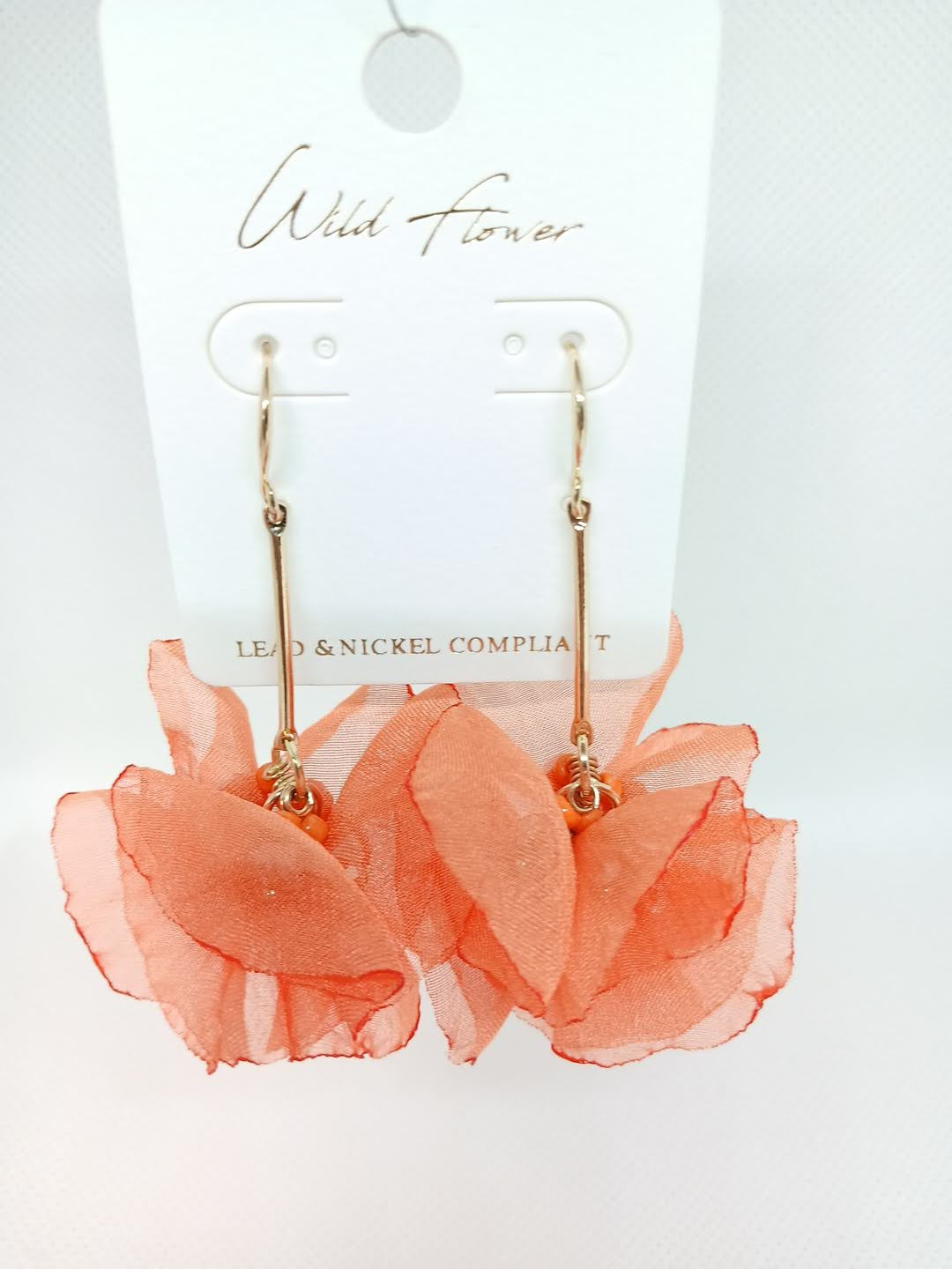 Dangle Muse Drop Earrings - Orange