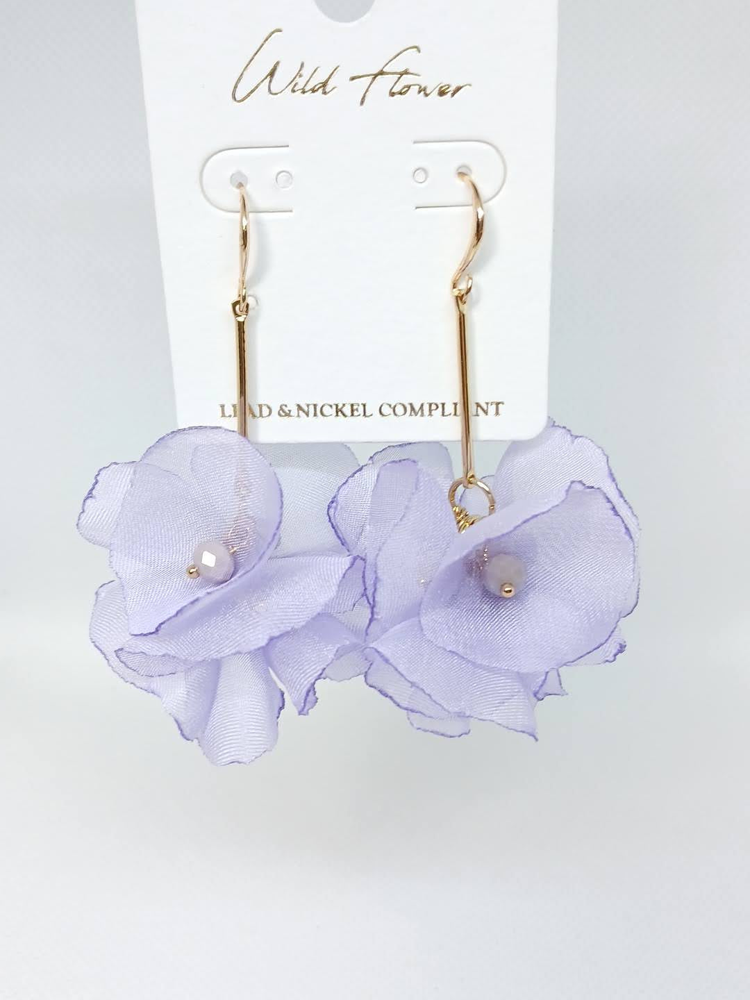 Dangle Muse Drop Earrings - Lavender