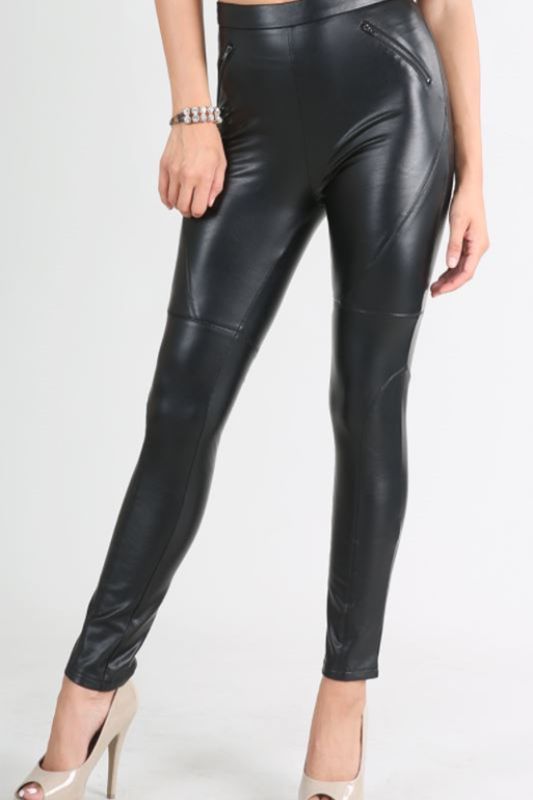 Nikibiki PU Pants Leggings - Black | Debra's Passion Boutique