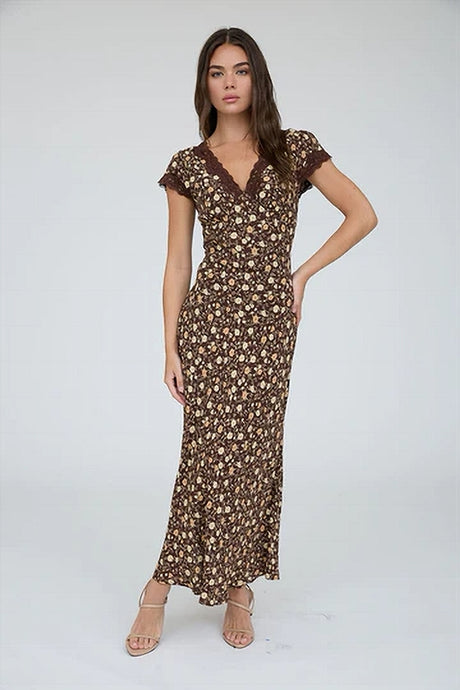 blu pepper floral lace trim midi dress We're Upgrading Your Experience