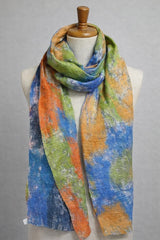 Merino Wool Silk Felt Upcycle Art Sari Scarf - Multiple Colors