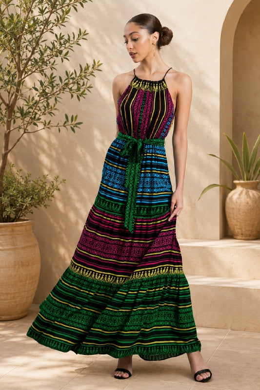 Flying Tomato Tall Peasant Maxi Dress
