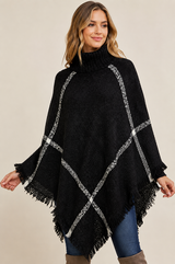 Ellie & Kate Poncho - Black