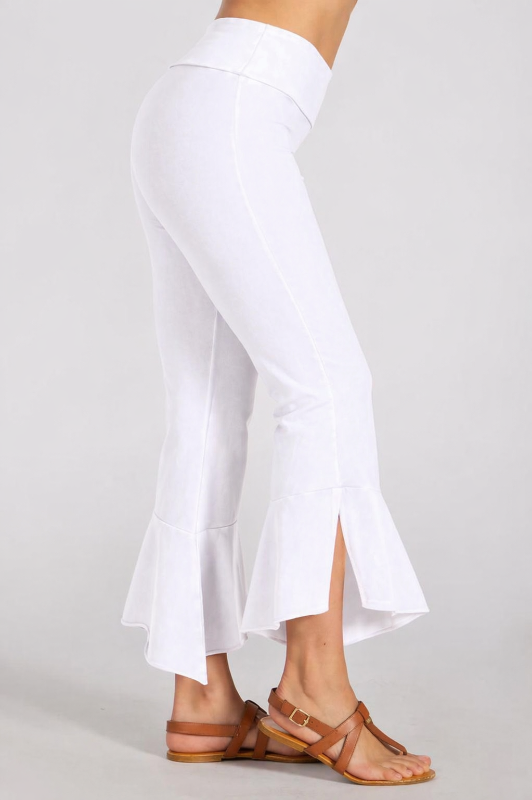 Chatoyant Crop Bell Slit Pants