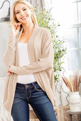 My Story Dolman Waffle Cocoon Cardigan - 5 Colors
