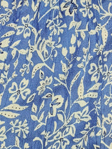 Angie Ditsy Print Wide Leg Jumpsuit - Blue