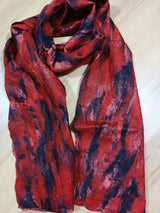 **SALE Silk/Wool Felt Upcycle Nepal Sari Scarf - Multiple Colors