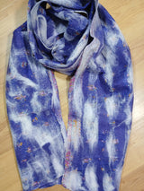 **SALE Silk/Wool Felt Upcycle Nepal Sari Scarf - Multiple Colors