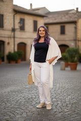 Shawl Dawls Long Hi Lo Shawl Vest - Ivory or Lime