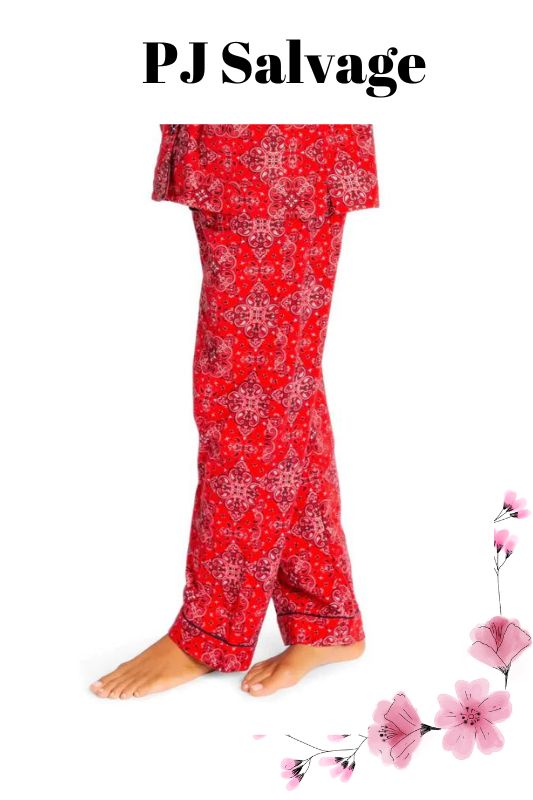 PJ Salvage True Red Pajama Pants - Red