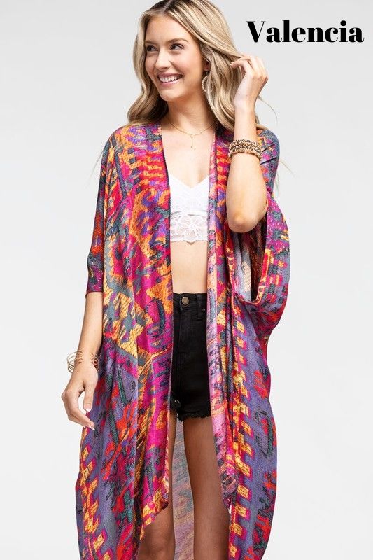 One Size Beautiful Long Kimonos - Multiple Colors