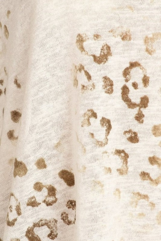 T-Party Neon Rainbow Fishnet Art Dye Animal Knit Top