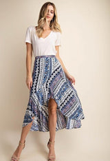 Kori Leila Ruffle Skirt - Blue