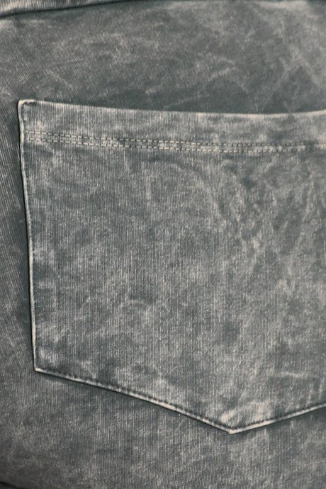 Chatoyant Light Grey Back Pocket Bell Bottom Plus Pants