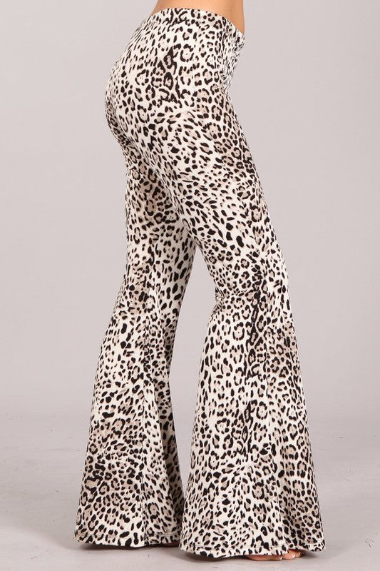 Chatoyant Leopard Skinny Pants - White