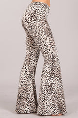 Chatoyant Leopard Skinny Pants - White
