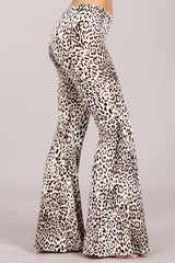 Chatoyant Leopard Skinny Pants - Black Taupe